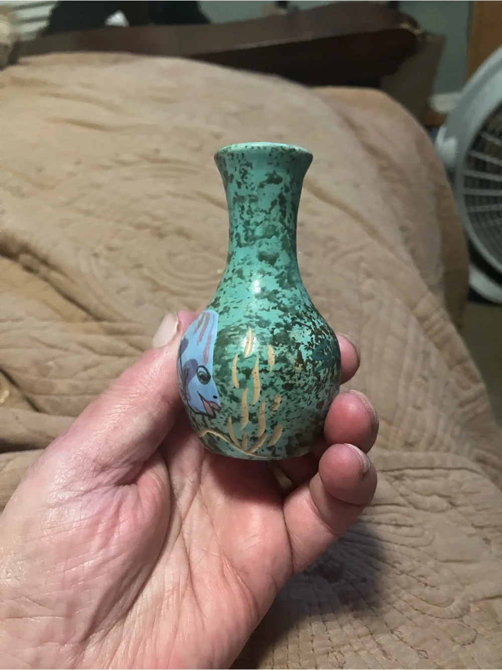 Vintage Hand Crafted Wassi Art Jamaican Pottery Vase